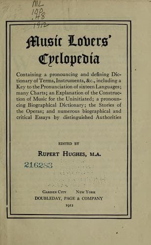 Tapa de Music lovers' cyclopedia