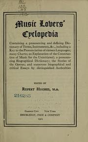 Tapa de Music lovers' cyclopedia