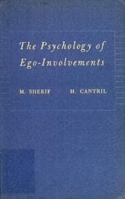 Tapa de The psychology of ego-involvements, social attitudes & identifications