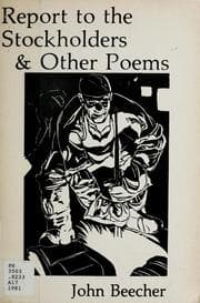 Tapa de Report to the stockholders & other poems, 1932-1962