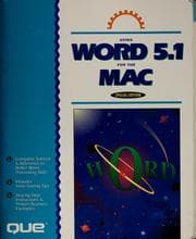 Tapa de Using Word 5.1 for the Mac
