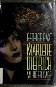 Tapa de The Marlene Dietrich murder case