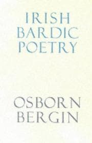 Tapa de Irish bardic poetry