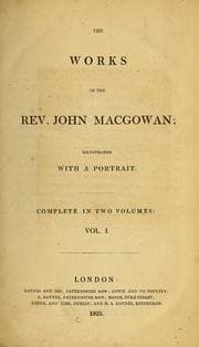Tapa de The works of the Rev. John Macgowan