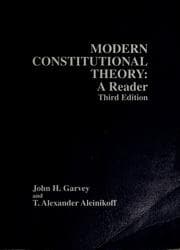 Tapa de Modern constitutional theory
