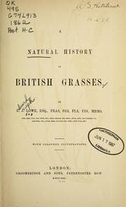 Tapa de A natural history of British grasses