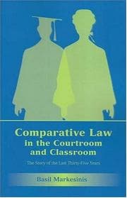 Tapa de Comparative law before the courts