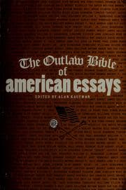 Tapa de The outlaw bible of American essays