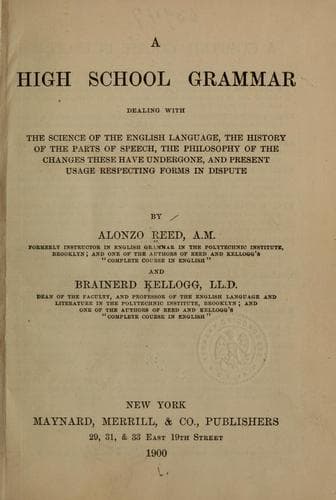 Tapa de A high school grammar