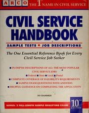 Tapa de Civil service handbook