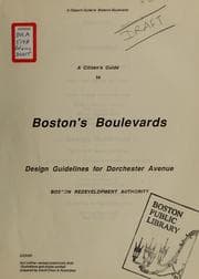 Tapa de Design guidelines for Dorchester avenue, a citizens' handbook