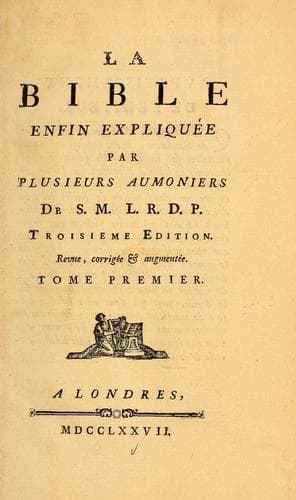 Tapa de La Bible enfin expliquée