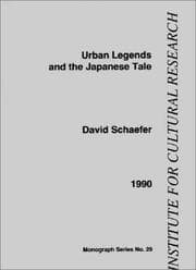 Tapa de Urban Legends and the Japanese Tale (Institute for Cultural Research Monographs)