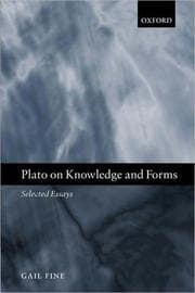 Tapa de Plato on Knowledge and Forms