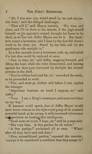 Tapa de The King's messenger