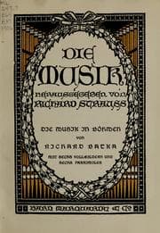 Tapa de Die Musik in Böhmen