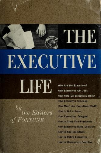 Tapa de The executive life