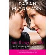 Tapa de Ten Things We Did and Probably Shouldn't Have