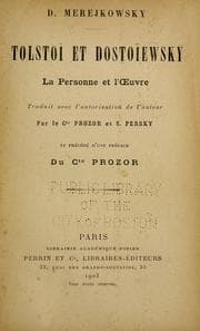 Tapa de Tolstoï et Dostoïewsky