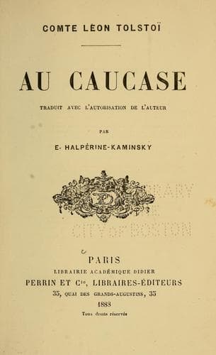 Tapa de Au Caucase