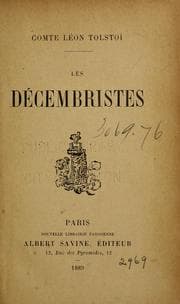 Tapa de Les Décembristes