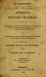 Tapa de English exercises adapted to Murray's English grammar