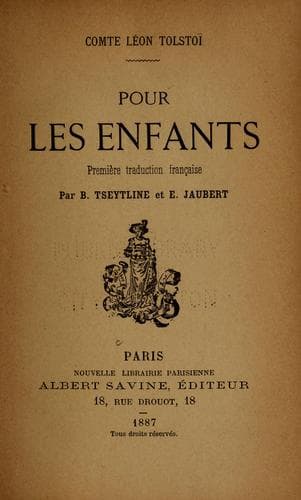 Tapa de Pour les enfants