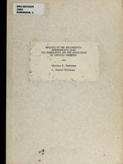 Tapa de Analysis of the Philadelphia comprehensive plan