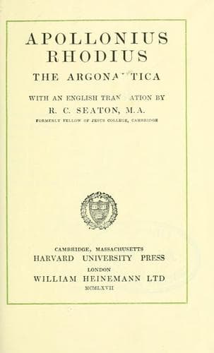 Tapa de The Argonautica