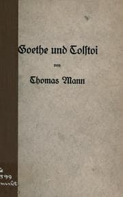 Tapa de Goethe und Tolstoi