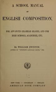 Tapa de A school manual of English composition