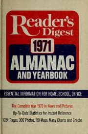 Tapa de Reader's Digest almanac and yearbook 1971