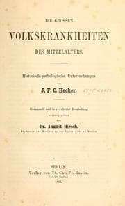 Tapa de Die grossen Volkskrankheiten des Mittelalters
