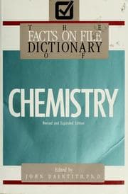 Tapa de The Facts on File dictionary of chemistry