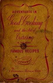 Tapa de Adventures in good cooking and the art of carving in the home