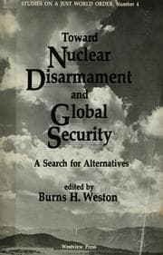 Tapa de Toward nuclear disarmament and global security