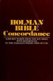 Tapa de Holman Bible concordance