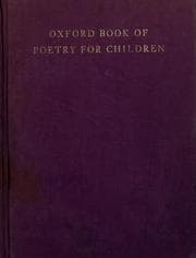 Tapa de Oxford book of poetry for children