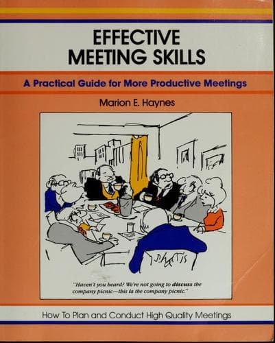 Tapa de Effective meeting skills