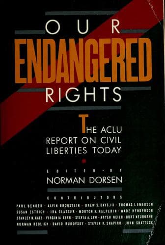 Tapa de Our endangered rights