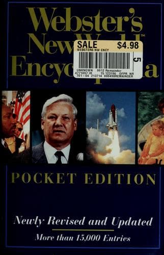 Tapa de Webster's new world encyclopedia