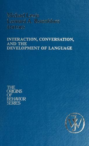 Tapa de Interaction, conversation, and the development of language