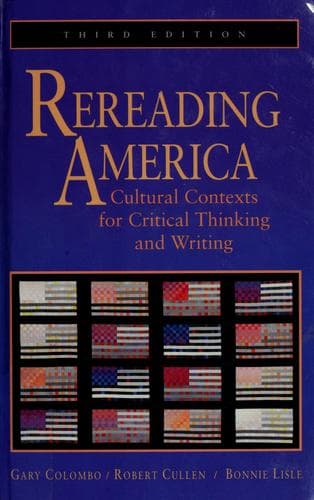 Tapa de Rereading America