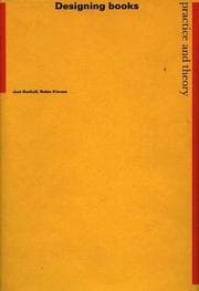 Tapa de Designing books