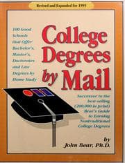 Tapa de College degrees by mail