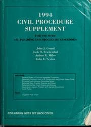 Tapa de Civil procedure supplement