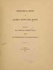 Tapa de Biographical sketch of James Edward Root