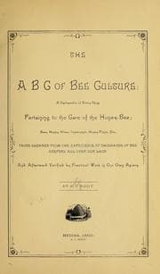 Tapa de The A B C of bee culture