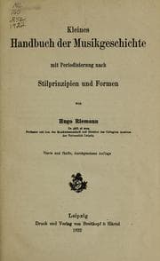 Tapa de Kleines Handbuch der Musikgeschichte