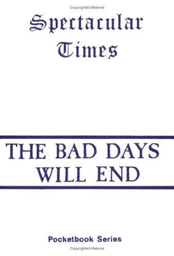 Tapa de The Bad Days Will End
